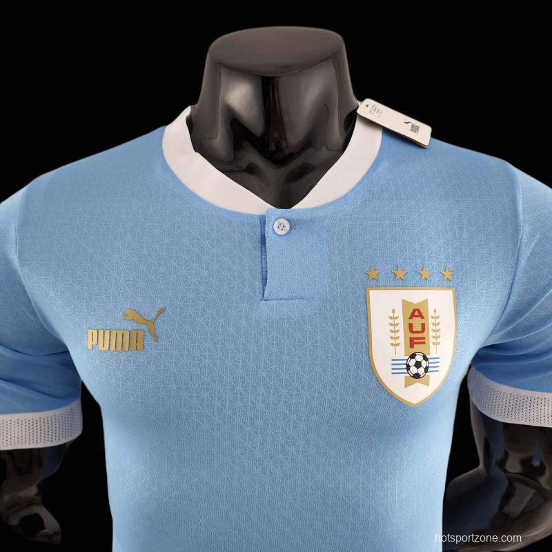 Player Version 2022 Uruguay Home Soccer Jersey