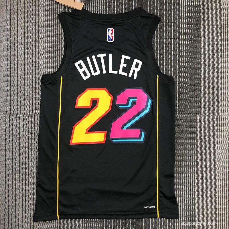 NBA Miami Heat #22 Jimmy Butler 2021-2022 City Jersey Black