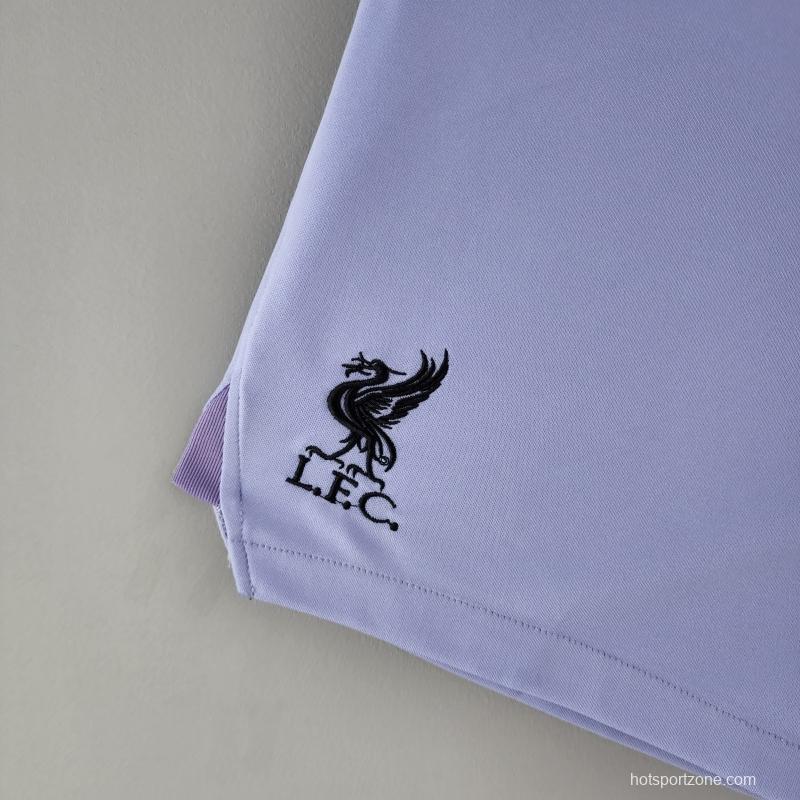 22/23 Liverpool Goalkeeper Shorts Purple