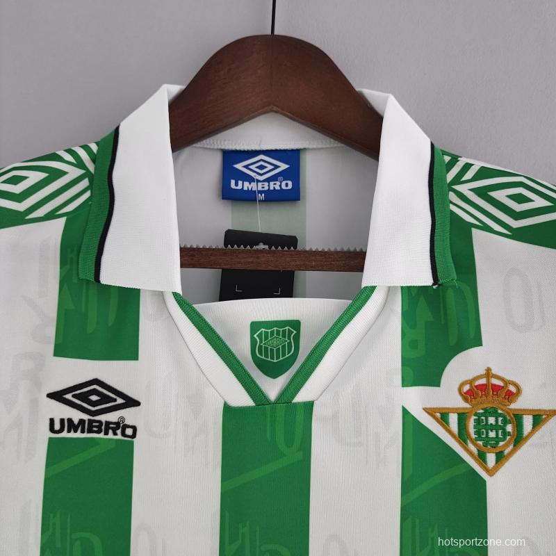 Retro 94/95 Real Betis Home Soccer Jersey