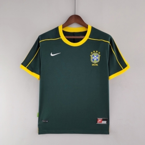 Retro Goalkeeper Brazil 1998 Dark Green Jersey