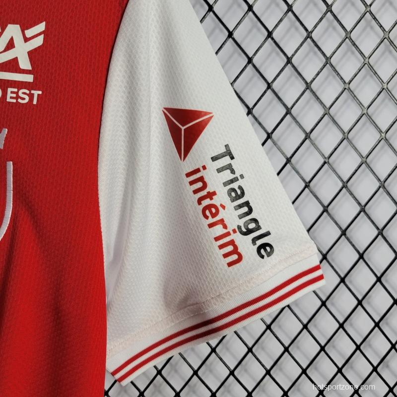 22/23 Reims Home Soccer Jersey