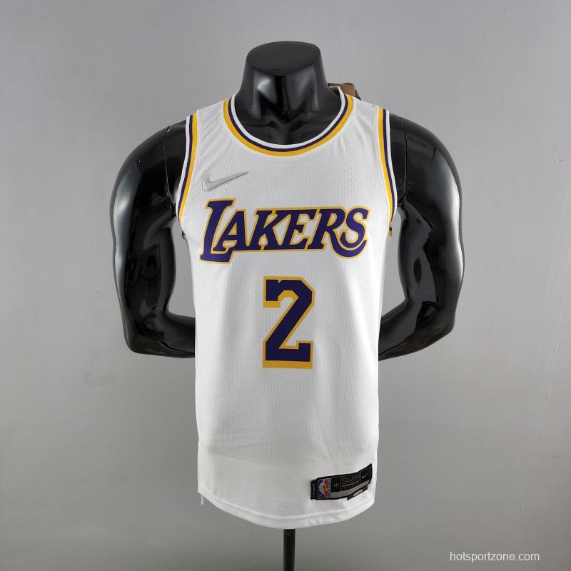 75th Anniversary IRVING #2 Los Angeles Lakers White NBA Jersey