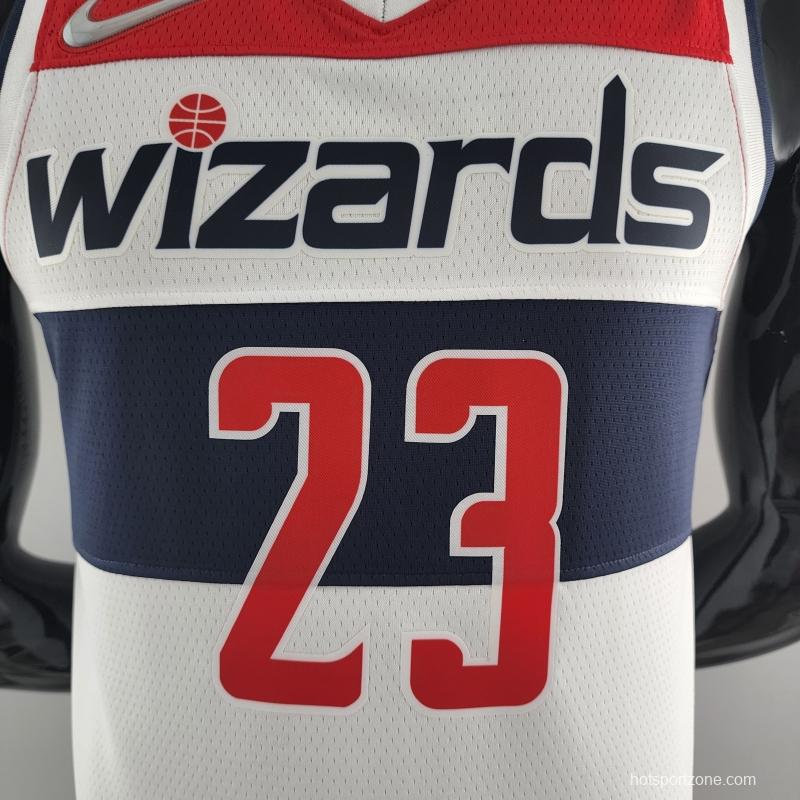 75th Anniversary JORDAN #23 Wizards Black Red White NBA Jersey