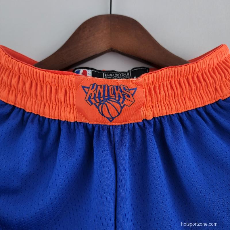 New York Knicks NBA Shorts Blue