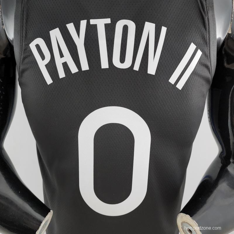 2020 PAYTON II#0 Warriors City Edition Black And Grey NBA Jersey