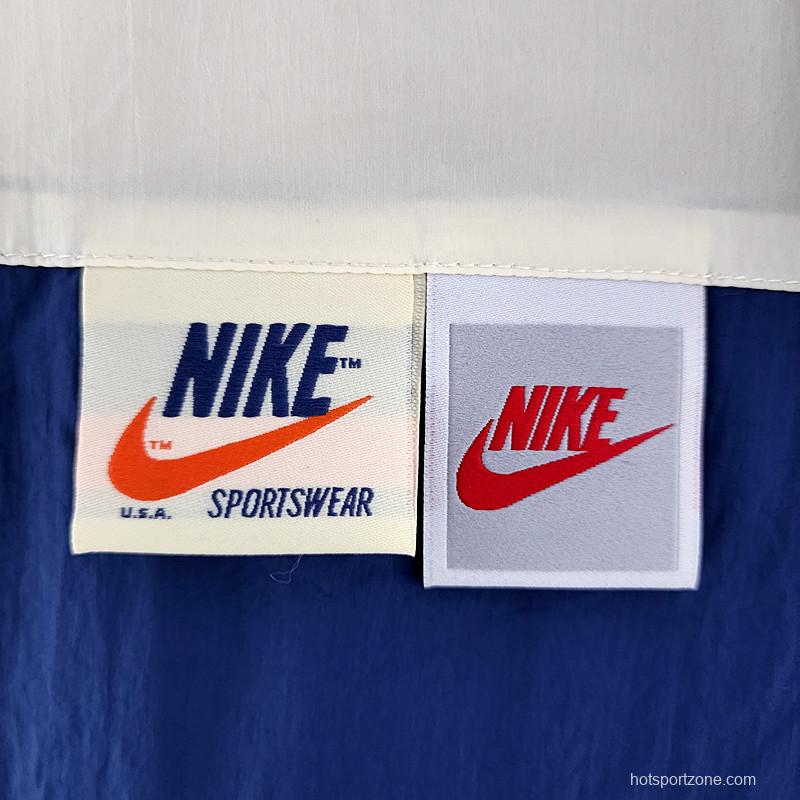 2022 NIKE Windbreaker Nike Beige Blue