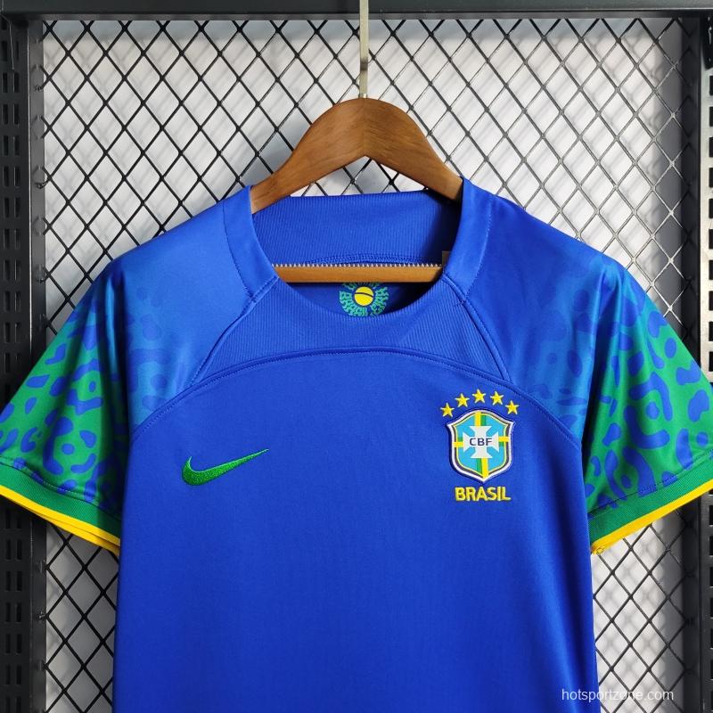 2022 Woman Brazil Away Soccer Jersey
