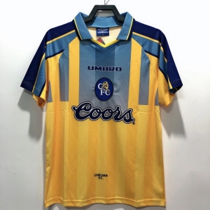 Retro 95/97 Chelsea Away Yellow Soccer Jersey