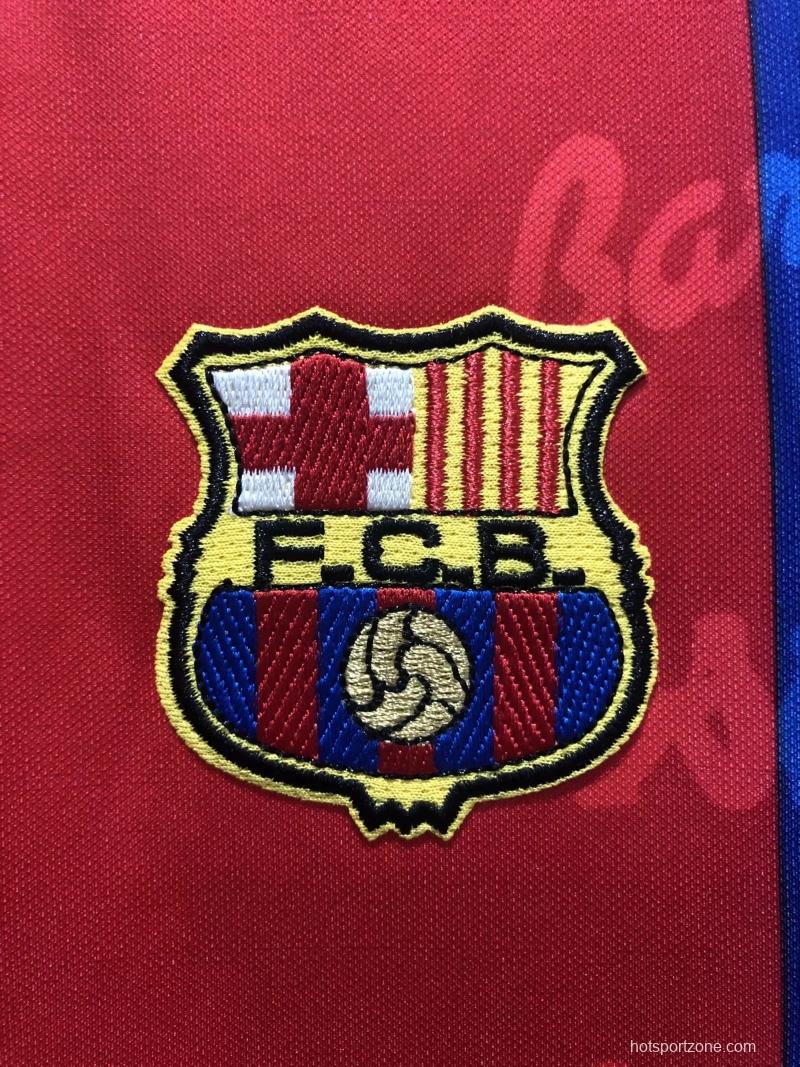 Retro 92/95 Barcelona Home Soccer Jersey