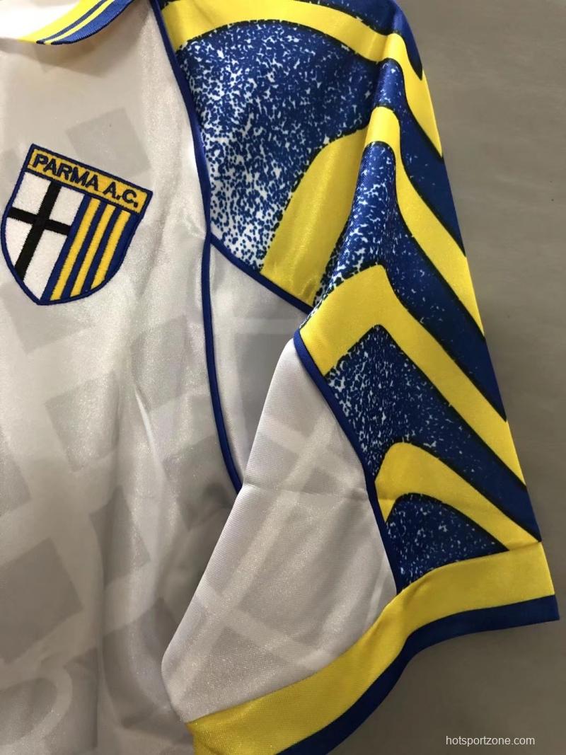 Retro 95/97 Parma Home Soccer Jersey