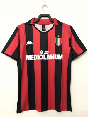 Retro 88/89AC Milan Home Soccer Jersey