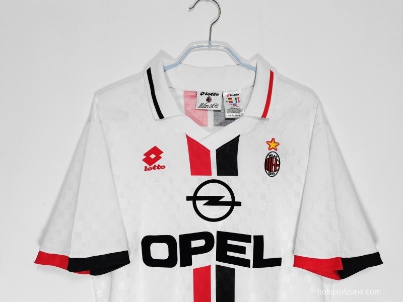 Retro 1995/96 AC Milan Away Soccer Jersey