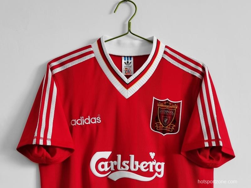 Retro 1995/96 Liverpool Home Soccer Jersey