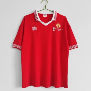 Retro 1977 Manchester United Home Soccer Jersey
