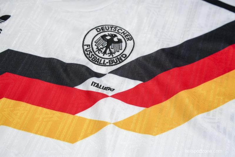 Retro 1990 Germany Home Soccer Jersey