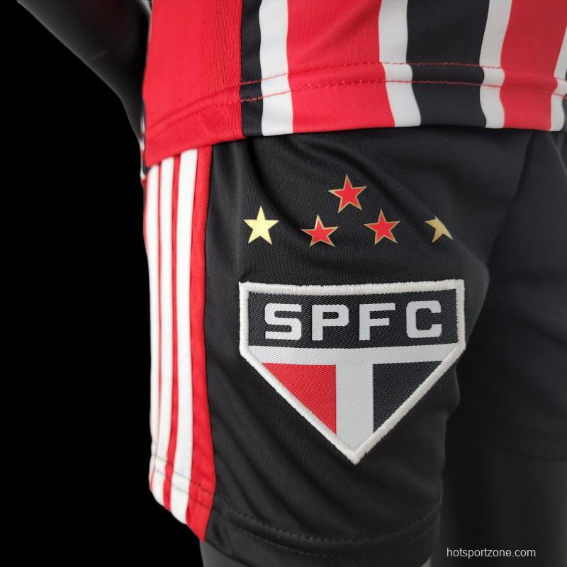 22/23 Kids Sao Paulo Away SIZE16-28 Soccer Jersey