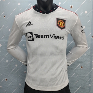 Player Version 22/23 Manchester United Away Long Sleeve Soccer Jersey