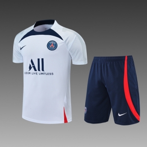 22/23 PSG Paris Saint-Germain White Jersey +Shorts