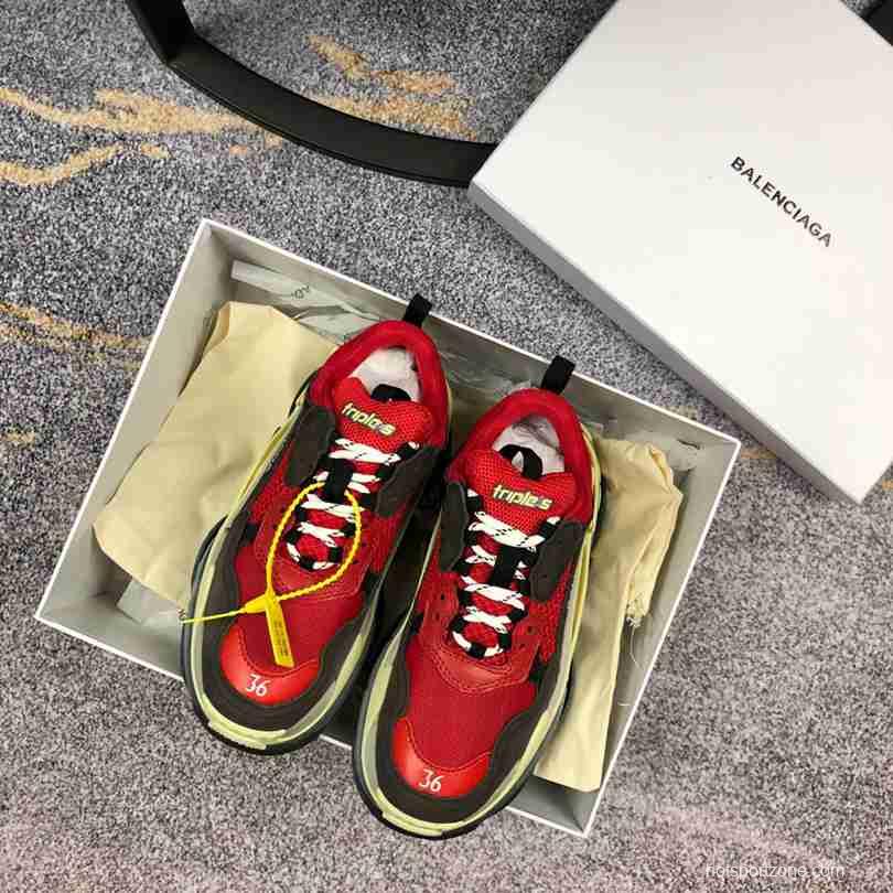 Men Balenciaga Triple-S Sneaker Black/Red