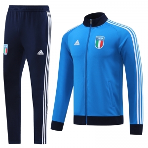 2022 Italy Blue Full Zipper Tracksuit