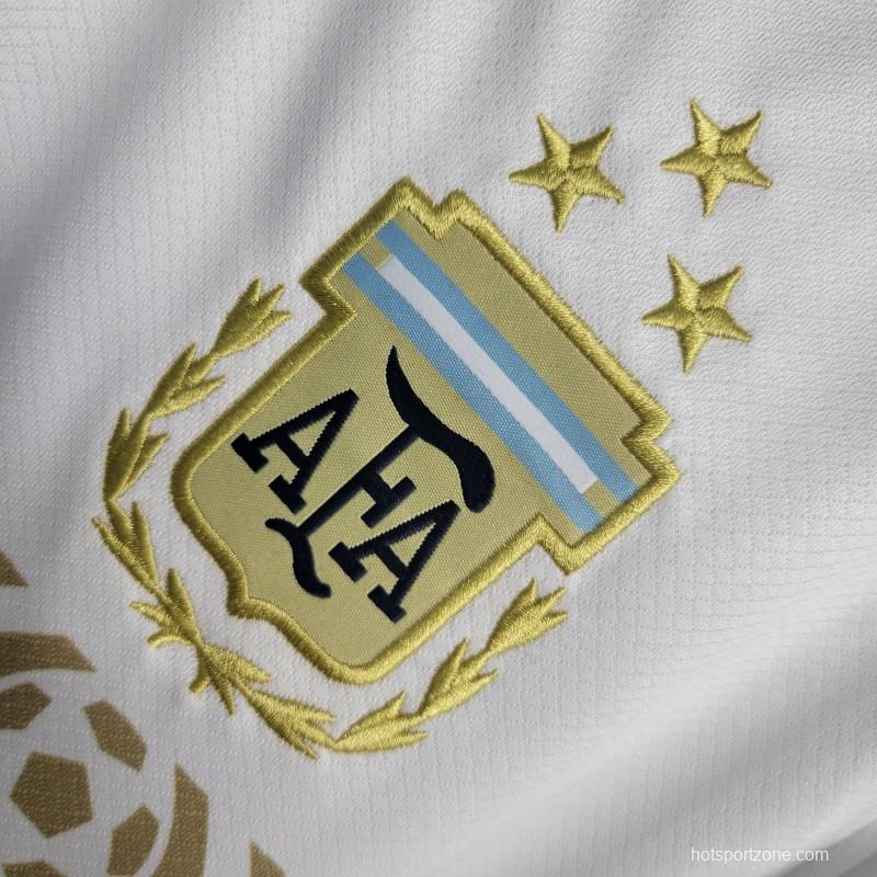 2023  Argentina World Cup White Training Jersey