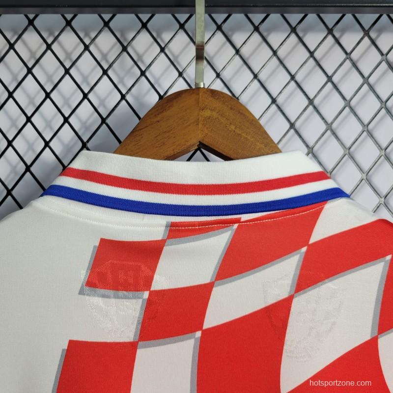 Retro 1998 Croatia Home Jersey