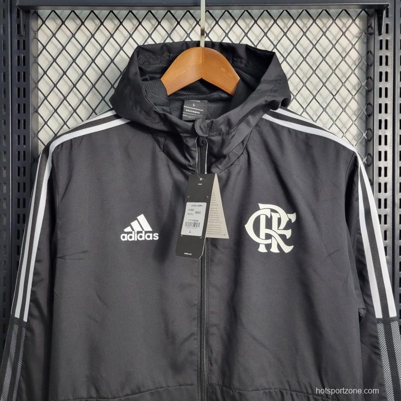 22-23 Flamengo Black Windbreaker