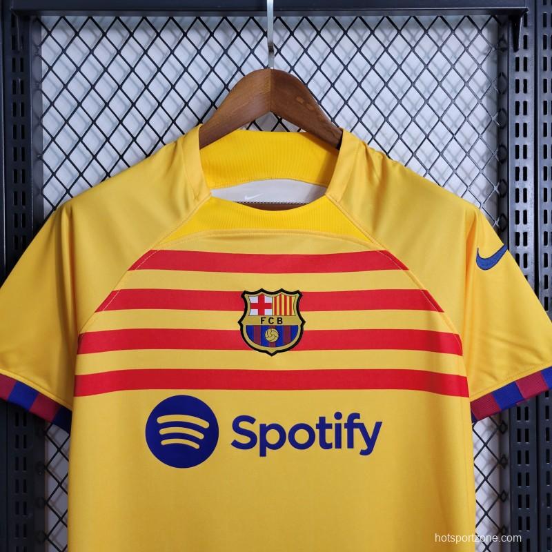 23-24 Barcelona Forth Yellow Jersey
