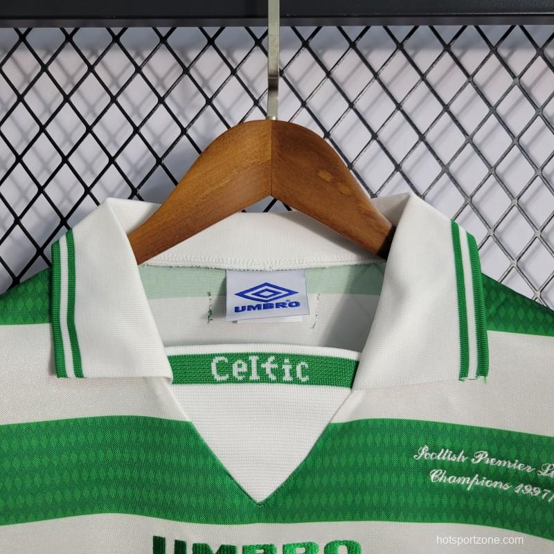 Retro 98/99 Celtic Home Champion Jersey