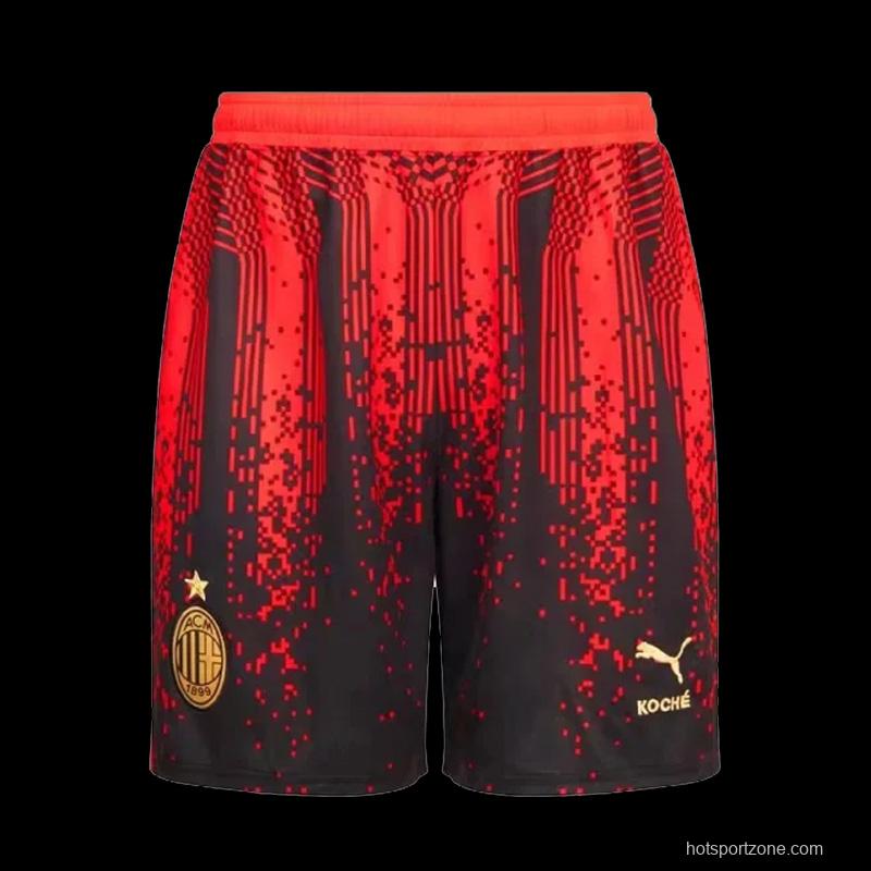 23-24 AC Milan X Koché Fourth Soccer Shorts