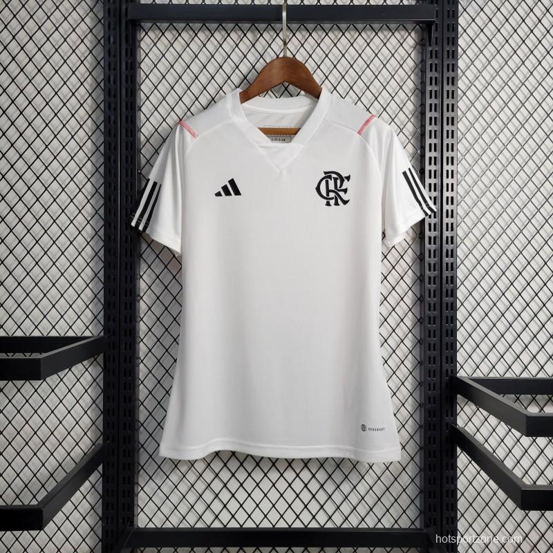 23-24 Women Flamengo White Training Jersey