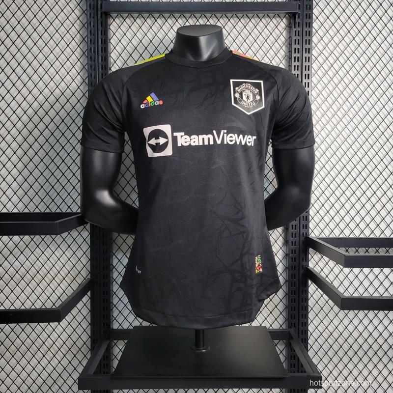 Player  Version 23-24 Manchester United Co-branded Black Jersey