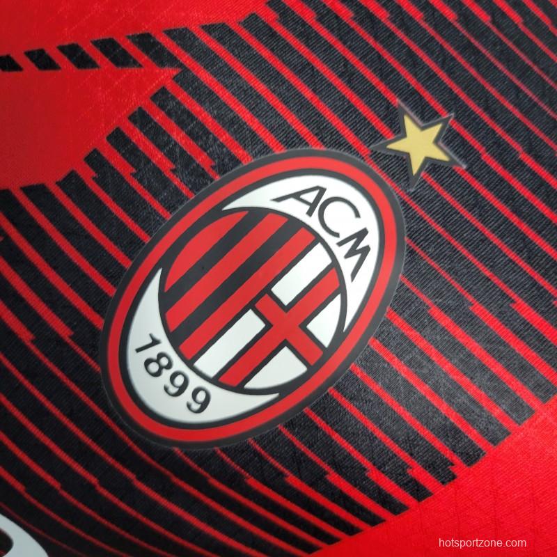 Player Version 23-24 AC Milan Home Jersey