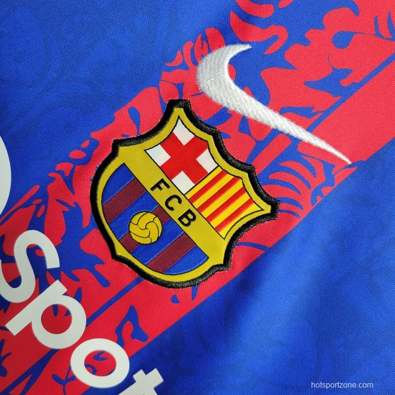 23-24 Barcelona Blue Training Jersey