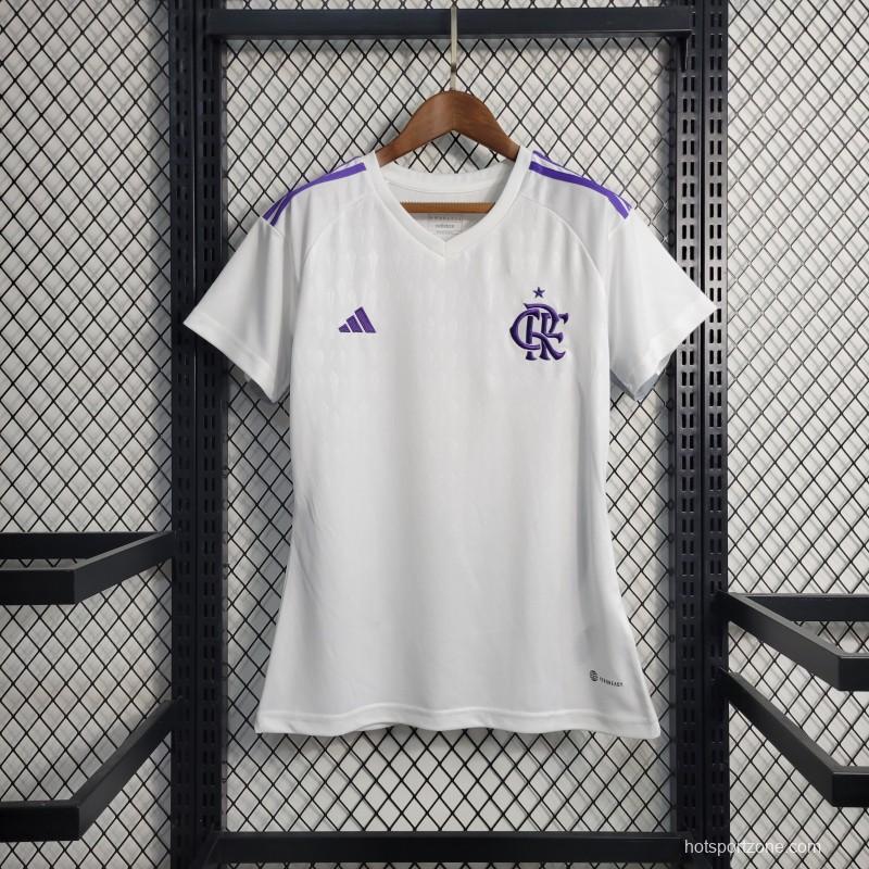 23-24 Women Flamengo Goalkeeper White Jersey