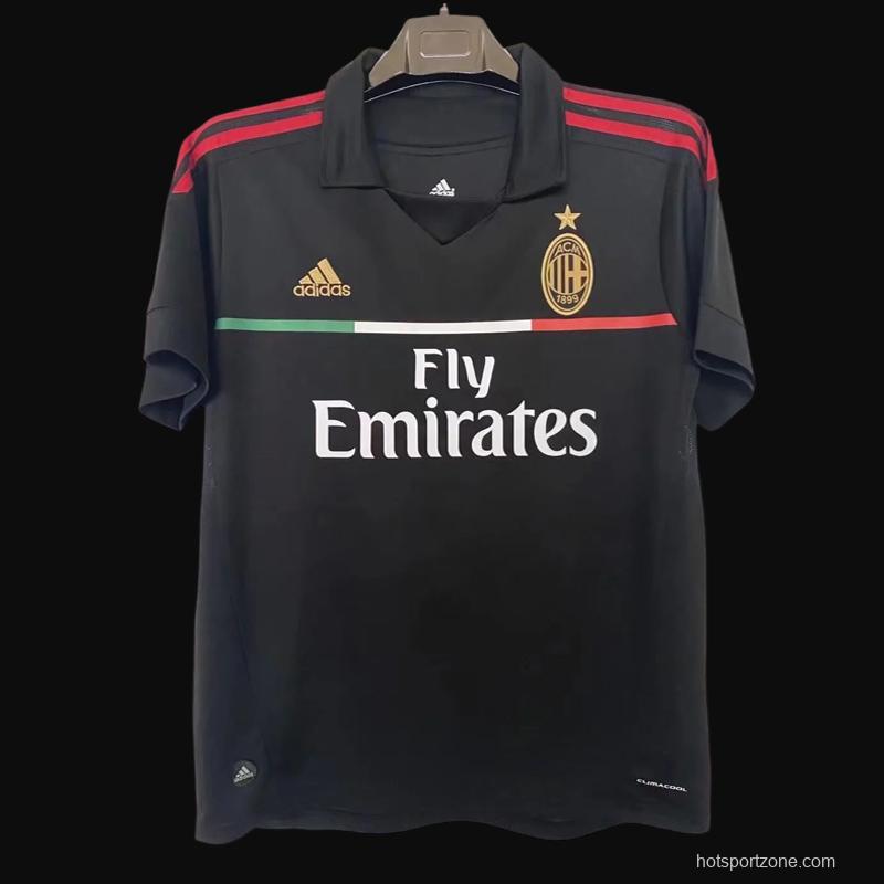 Retro 11/12 AC Milan Third Black Jersey