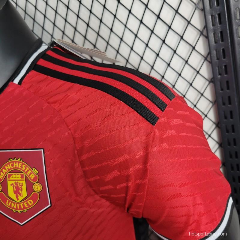 Player Version 23-24 Manchester United Home Jersey
