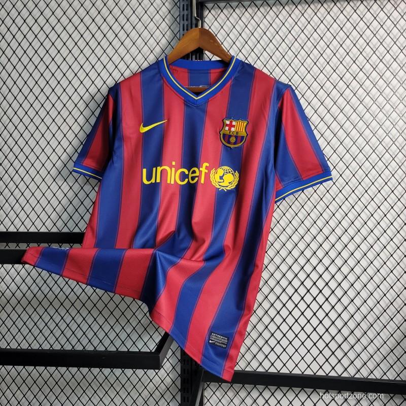 Retro 09-10 Barcelona Home Soccer Jersey