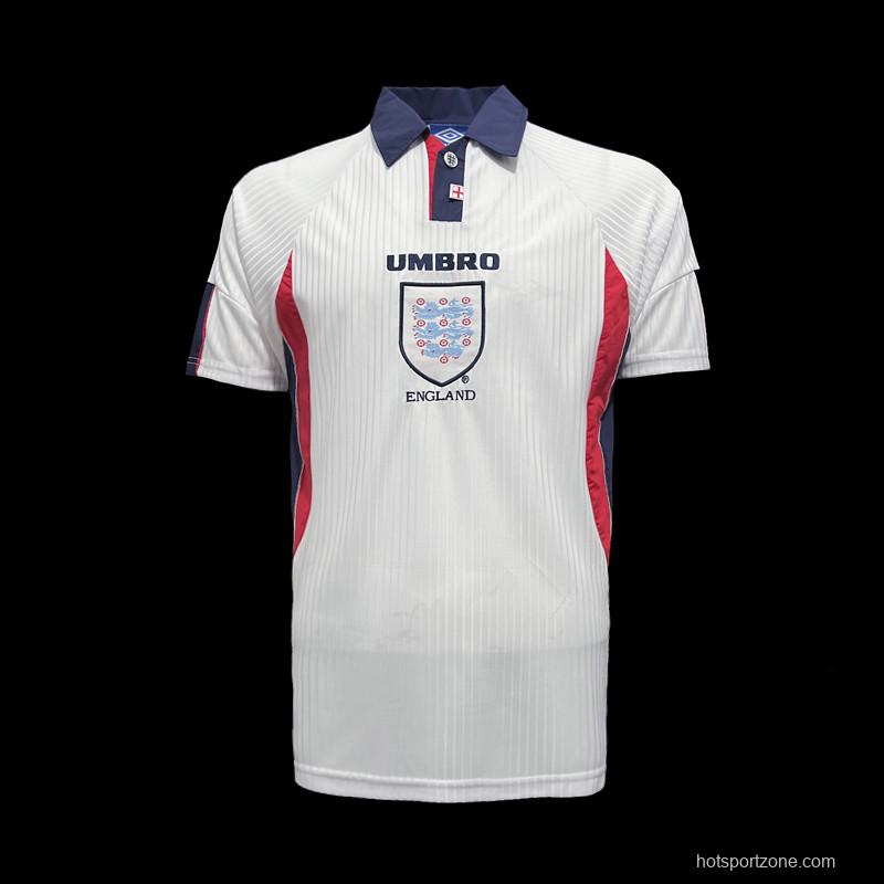 Retro 1998 England Home Soccer Jersey
