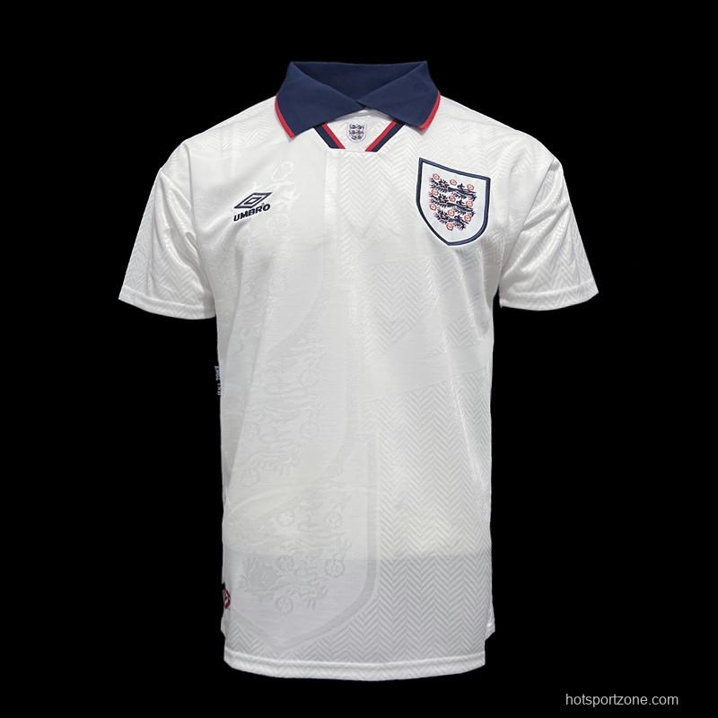 Retro 94/95 England At Home Soccer Jersey