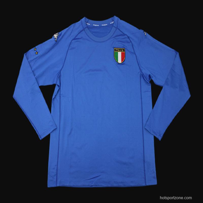 Retro 2000 Italy Home Long Sleeve Jersey
