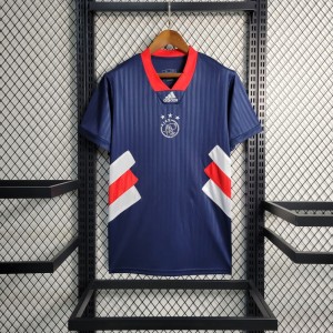 23-24 Ajax Icon Blue Jersey Embroidery Logo
