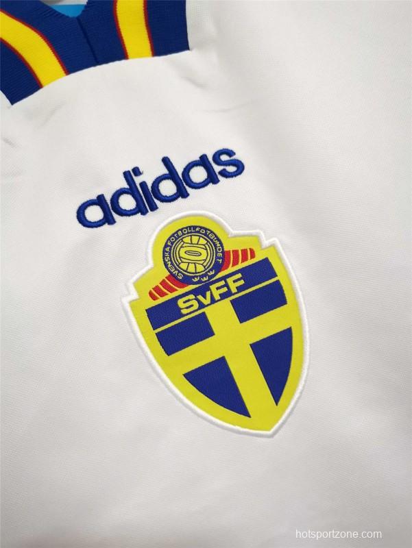 Retro 1994 Sweden Away White Jersey