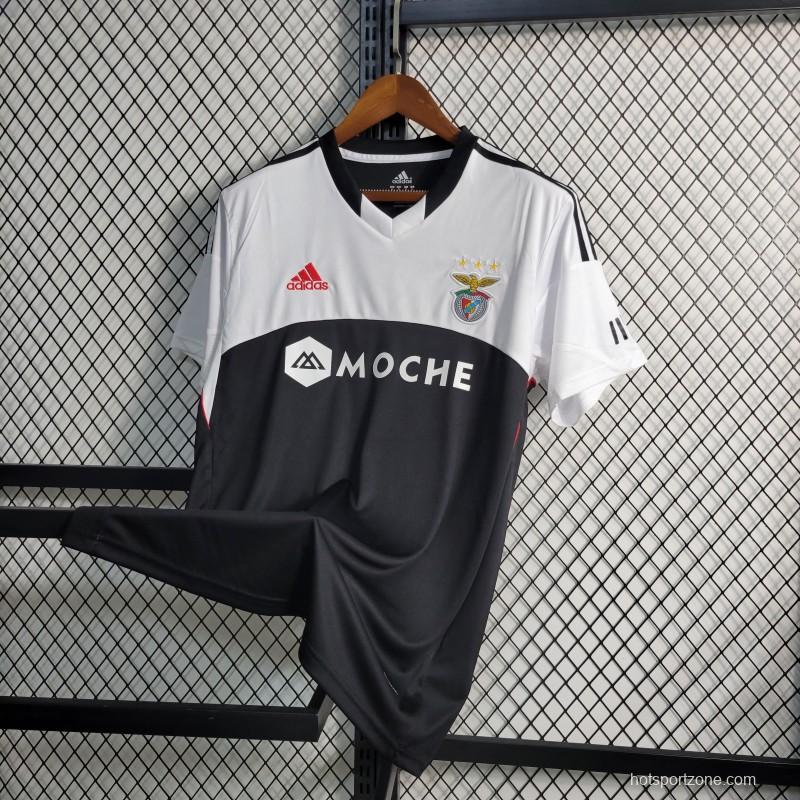 Retro 13-14 Benfica  Away Black/White Jersey