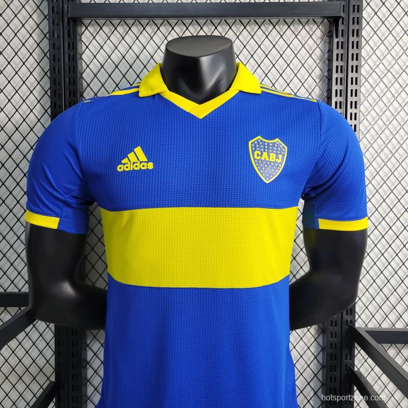 Player Version 23-24 Boca Juniors Home Soccer Jersey