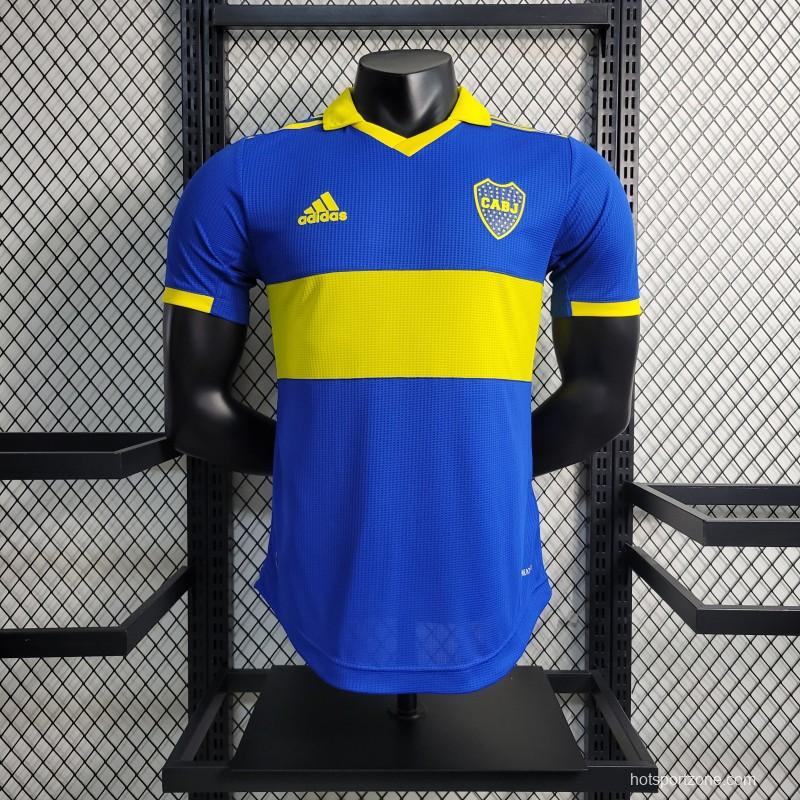 Player Version 23-24 Boca Juniors Home Soccer Jersey