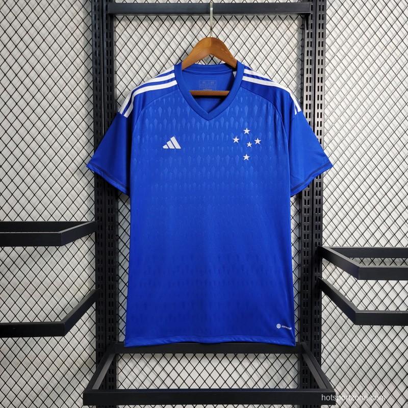 23-24 Cruzeiro Goalkeeper Blue Jersey