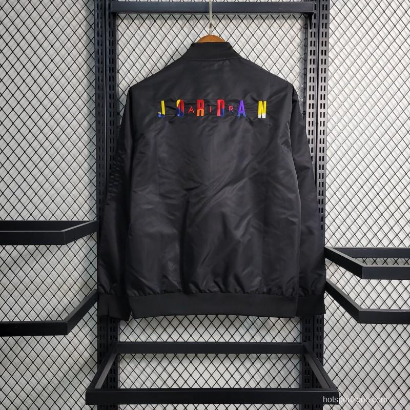 2023 NIKE Jordan Black Windbreaker