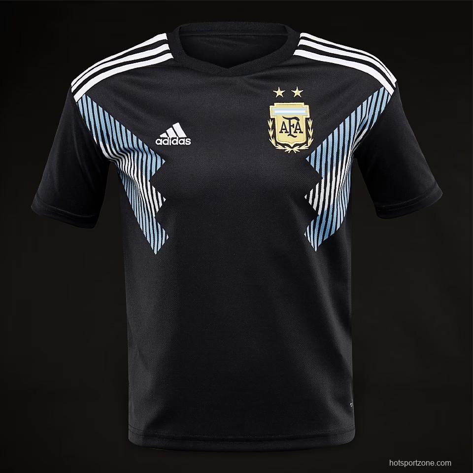 Retro 2018 Argentina Away Black Jersey